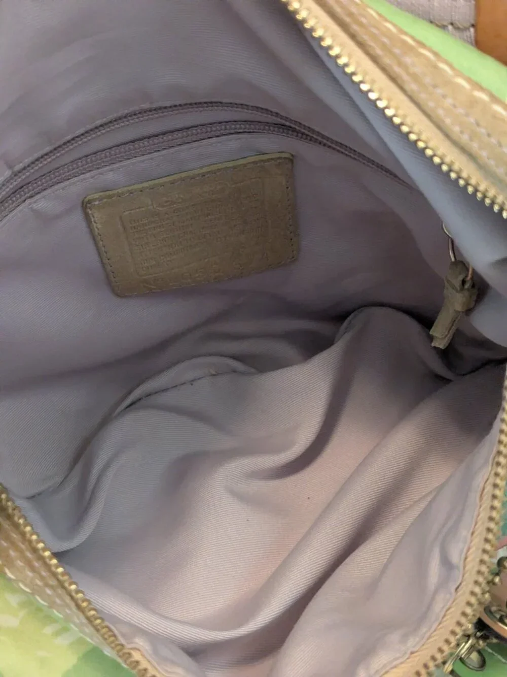 Coach Pastel Spring Patchwork Hamptons Hobo #374